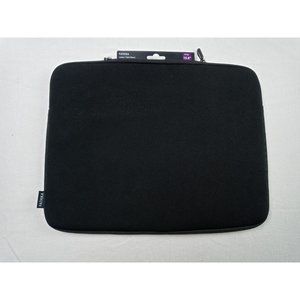 New Pathika Laptop/Tablet Sleeve 15.5" Black zippers soft padded and velvet insi